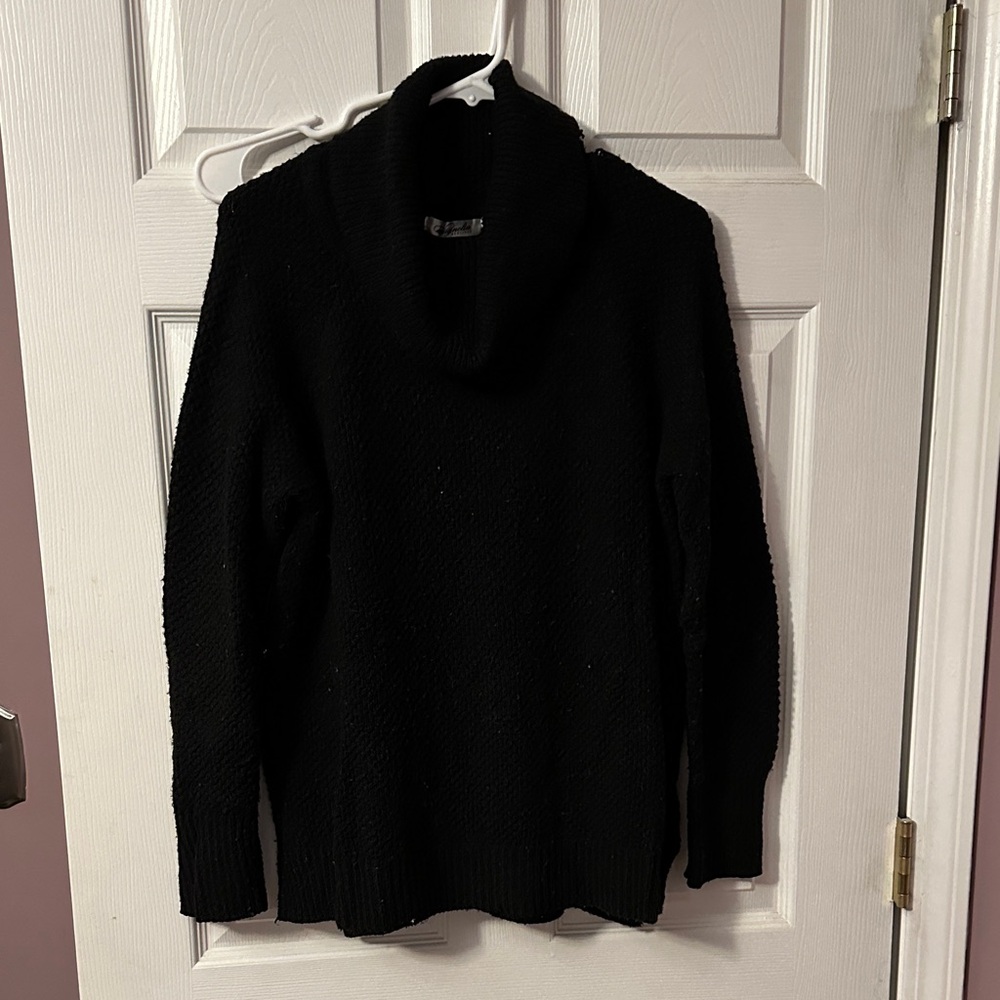 Cozy Black Turtleneck Sweater